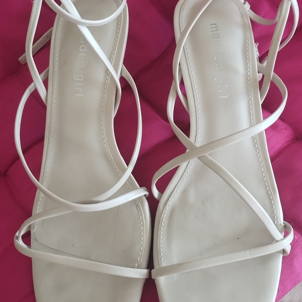 Madden Girl Women's Ivory Strappy Sandals